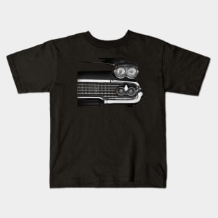 1958 Chevy Belair Detail - Black Kids T-Shirt